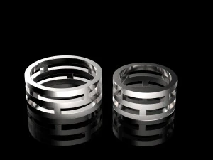 결혼 반지 3D 프린트 모델