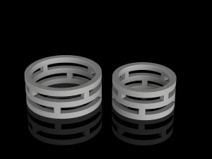 wedding rings Modèles 3D en vedette