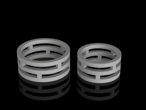 결혼 반지 3D 프린트 모델