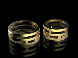 wedding rings Modèles 3D en vedette