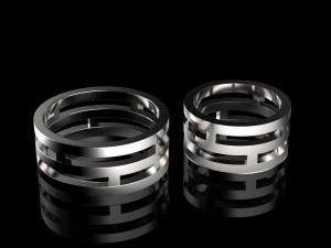 결혼 반지 3D 프린트 모델