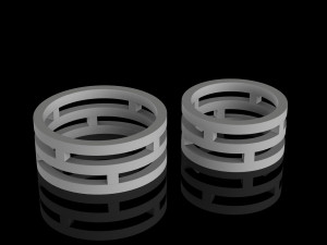 wedding rings Modèles 3D en vedette
