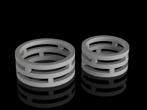 결혼 반지 3D 프린트 모델