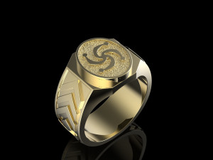 ring with slavic symbol 3D Print Model