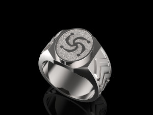 ring with slavic symbol 3Dプリントモデル