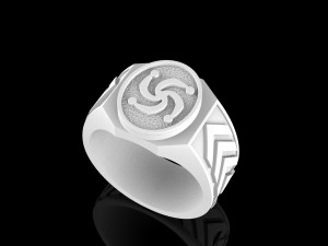 ring with slavic symbol 3Dプリントモデル