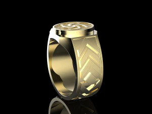 ring with slavic symbol 3D Print Model