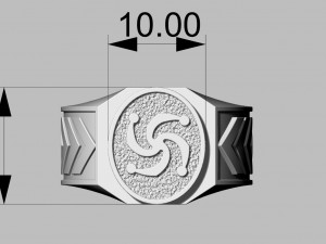ring with slavic symbol 3Dプリントモデル