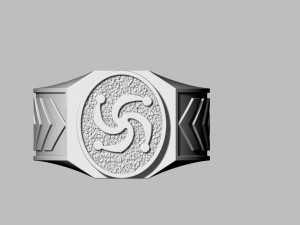 ring with slavic symbol 3Dプリントモデル
