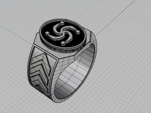 ring with slavic symbol 3Dプリントモデル