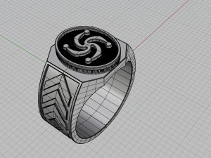 ring with slavic symbol 3D Print Model