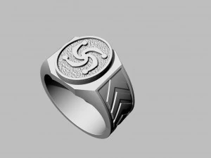 ring with slavic symbol 3D Print Model