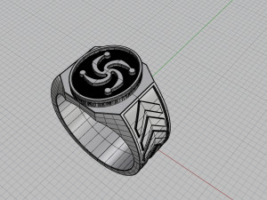 ring with slavic symbol 3Dプリントモデル