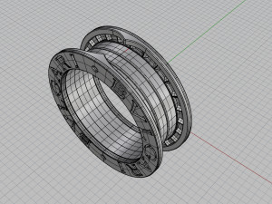 bvlgari ring 3D Print Model
