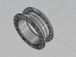 anel bvlgari Modelo de Impressão 3D