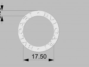 anel bvlgari Modelo de Impressão 3D