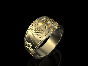 anel da sorte 2 Modelo de Impressão 3D