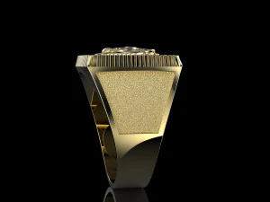 signet ring with lion 3D Print Model