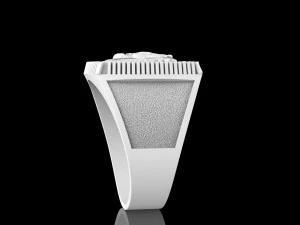 signet ring with lion 3D Print Model