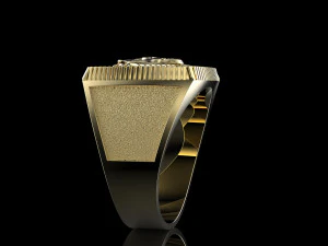 signet ring with lion 3D Print Model