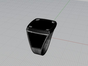 signet ring with lion 3Dプリントモデル