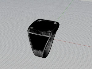 signet ring with lion 3D Print Model