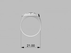 signet ring with lion 3D Print Model