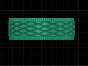 ring with romb pattern 3d print model stl 3dm obj cnc Modelo de Impressão 3D