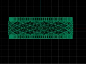 ring with romb pattern 3d print model stl 3dm obj cnc Modelo de Impressão 3D