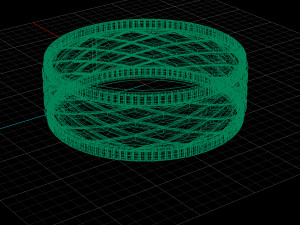 ring with romb pattern 3d print model stl 3dm obj cnc Modelo de Impressão 3D