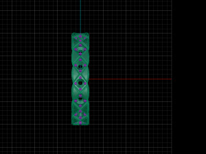 wavy ring with gems 3d print model stl 3dm obj 3D Print Model