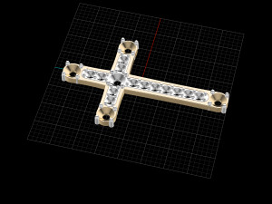 cross with rubies 3d print model stl 3dm obj 3Dプリントモデル