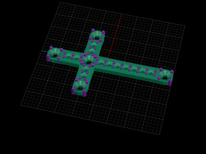 cross with rubies 3d print model stl 3dm obj 3Dプリントモデル