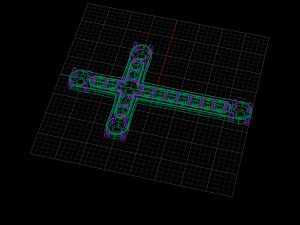 cross with rubies 3d print model stl 3dm obj 3Dプリントモデル