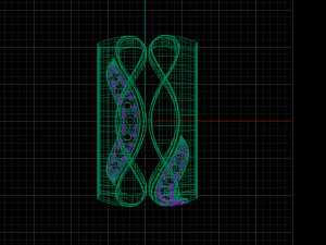 bicolor ring with gems 3d print model stl 3dm obj 3D Print Model