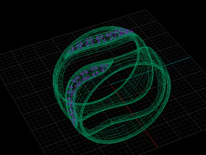 bicolor ring with gems 3d print model stl 3dm obj 3D Print Model