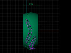 bicolor ring with gems 3d print model stl 3dm obj 3D Print Model