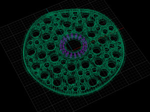 earring with gems 3d print model stl 3dm obj Modelo de impresión 3D