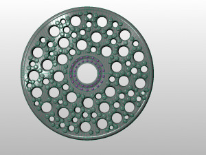 earring with gems 3d print model stl 3dm obj Modelo de impresión 3D
