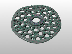 earring with gems 3d print model stl 3dm obj Modelo de impresión 3D