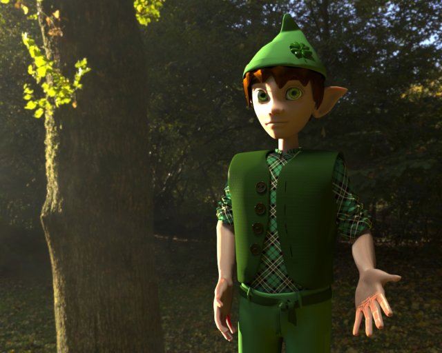 leprechaun 3D 模型 .c4d .max .obj .3ds .fbx .stl .blend 