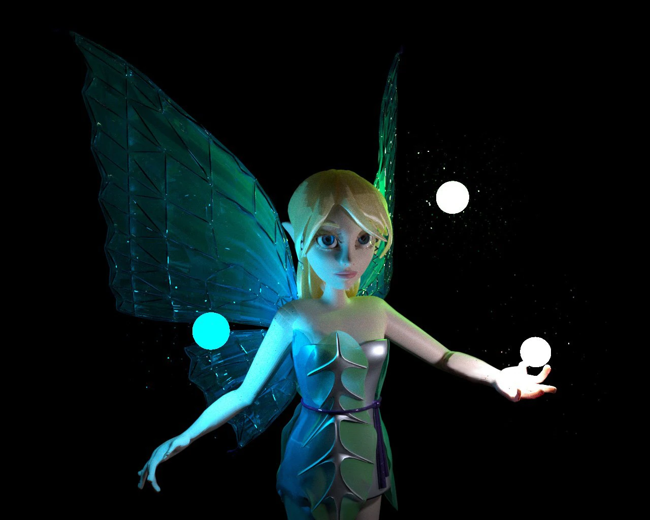 fairy 3D Model .c4d .max .obj .3ds .fbx .stl .blend 