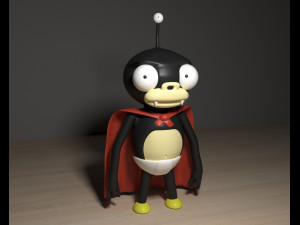futurama - nibbler 3D Модель