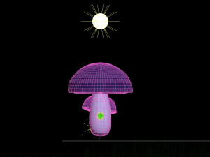 mushrooms 3D 모델