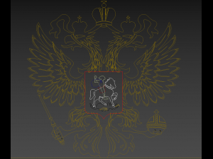 emblem of russia 3D Model