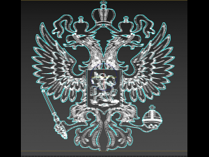 emblem of russia 3D Model