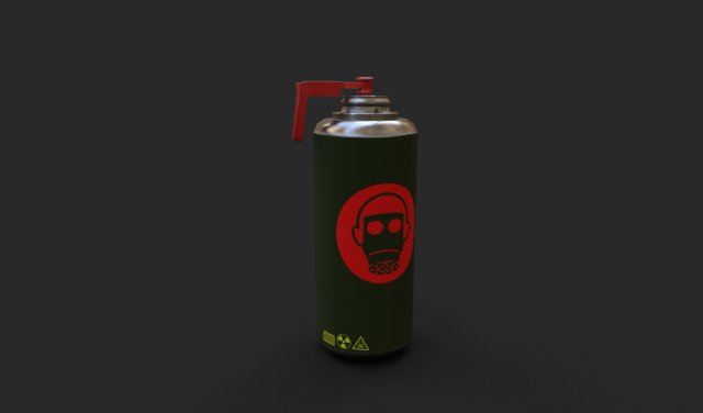 Granada de Gas 3D-Modell .c4d .max .obj .3ds .fbx .stl .blend 