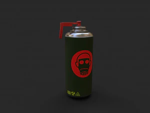 Granada de G&aacute;s Modelo 3D