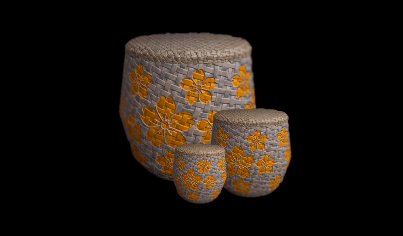 Cesta 3D Model .c4d .max .obj .3ds .fbx .stl .blend