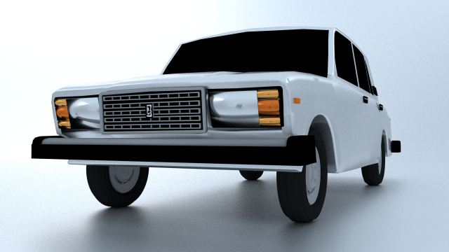 vaz 2107 3D Модель .c4d .max .obj .3ds .fbx .stl .blend 